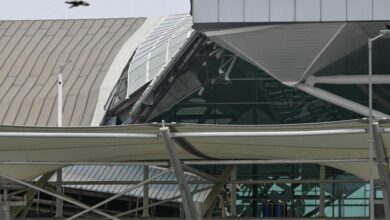 Colapsó en el Aeropuerto Internacional de India Indira Gandhi