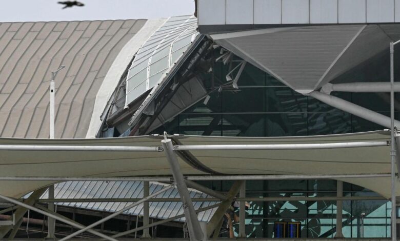 Colapsó en el Aeropuerto Internacional de India Indira Gandhi