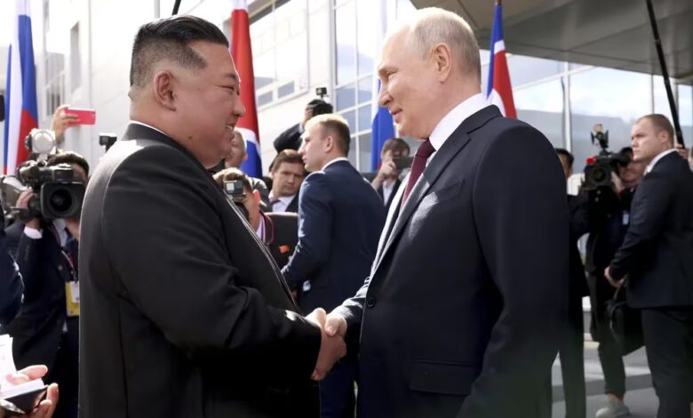 Vladimir Putin y Kim Jong-un