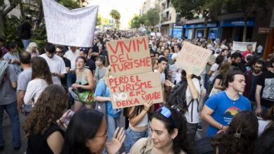 Protesta masiva en Mallorca: Exigen "límites al turismo"