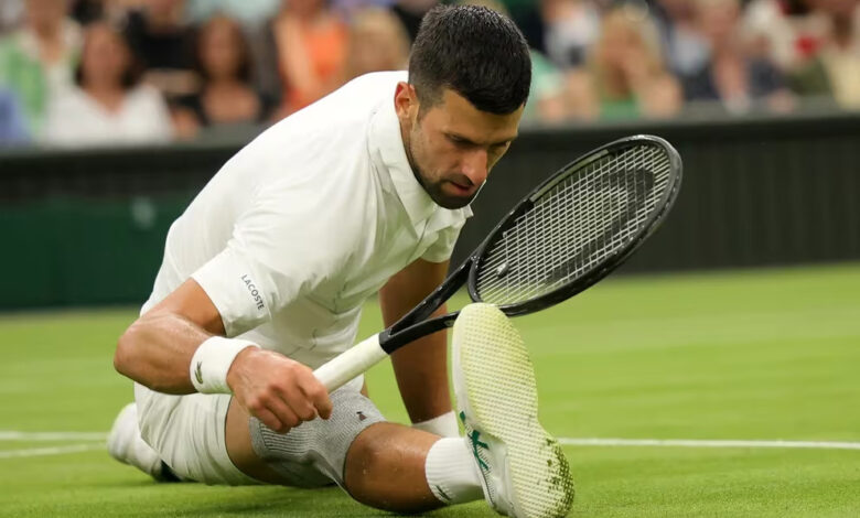 Djokovic sacó