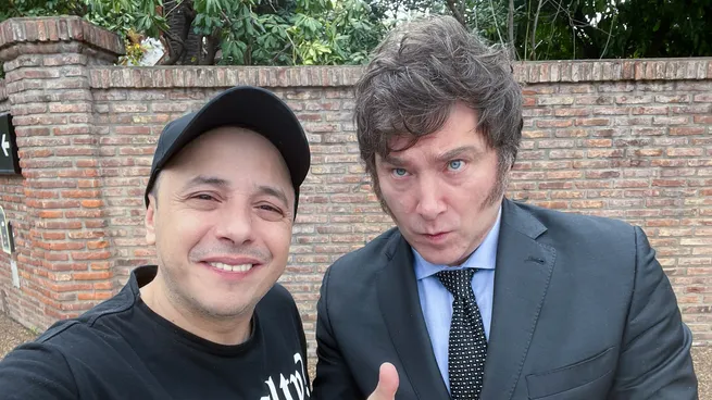 El Dipy y Javier Milei