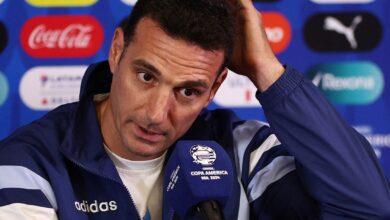 Scaloni duda si juega hoy con Messi (EFE)