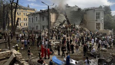 Rusia lanzó misiles al hospital de niños en Ucrania