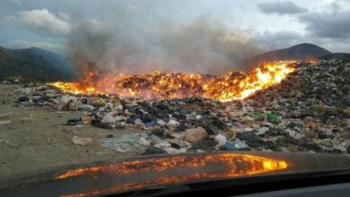 Incendios permanentes en el vertedero del Alto Valle Calchaquí.
