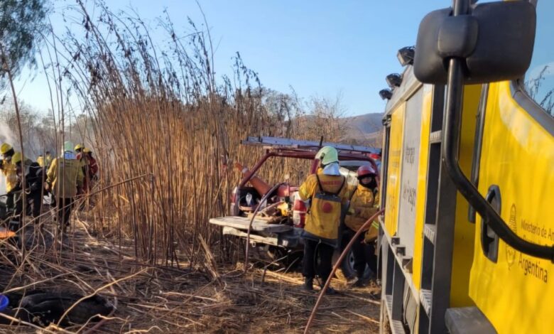 Sofocaron un incendio de pastizales en zona sudeste