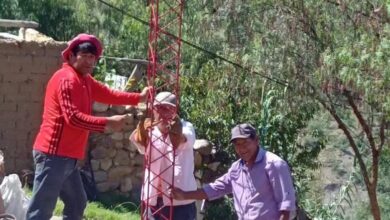 Radio comunitaria indígena en Santa Victoria Oeste.