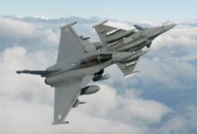 Aviones Rafale como los que chocaron en el aire en Francia.