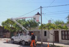 Alumbrado público en Orán.