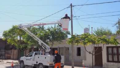 Alumbrado público en Orán.