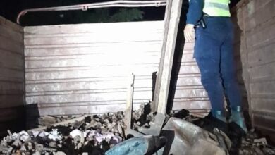 Se recuperó rieles de ferrocarril robados en Pluma de Pato