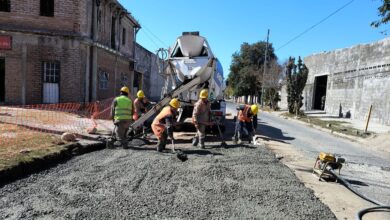 Realizan obras de hormigonado en el barrio San José