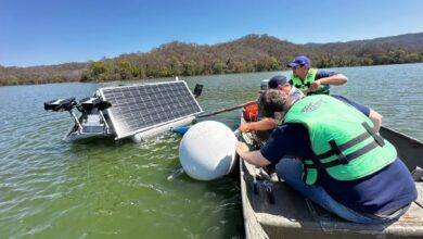 Finalizaron las últimas etapas de las instalaciones de boyas en el Dique El Limón