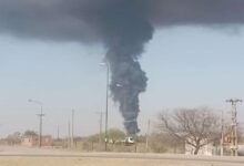 Incendio en el Vertedero San Javier.