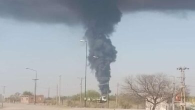 Incendio en el Vertedero San Javier.