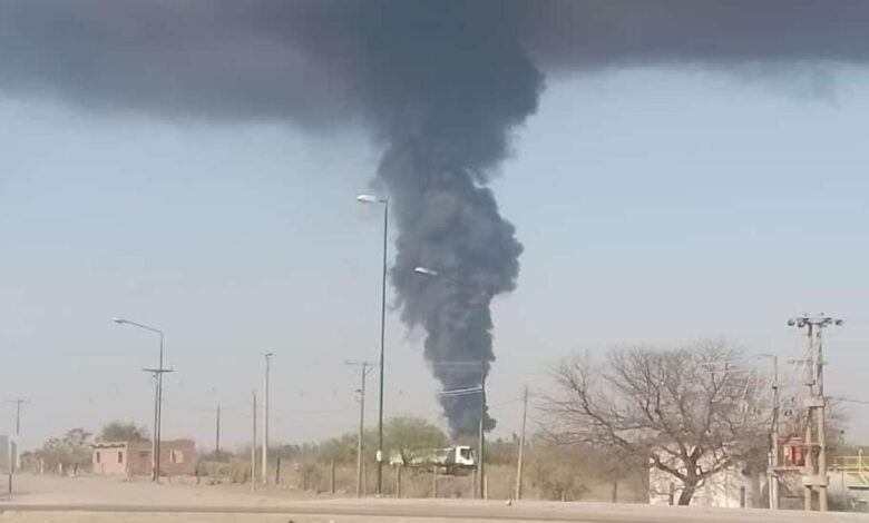 Incendio en el Vertedero San Javier.