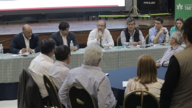 La reunión entre el gabinete e intendentes.