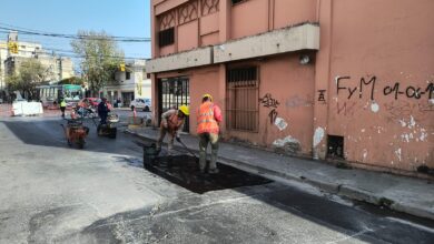 Ejecutaron trabajos de bacheo en el pasaje Zorrilla