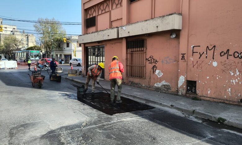 Ejecutaron trabajos de bacheo en el pasaje Zorrilla