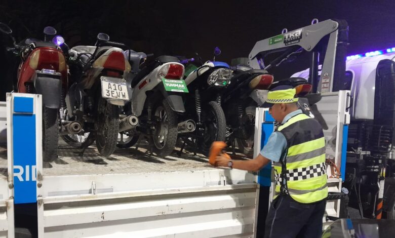 Secuestraron 11 motos que realizaban maniobras peligrosas