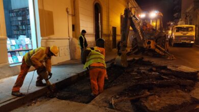 Ejecutaron obras de arreglos en la calle Alvarado al 500