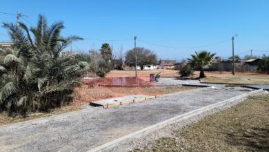 Continúan las obras en la plaza del barrio Palenque