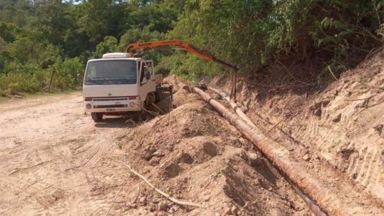 El reemplazo del tercer tramo del acueducto de El Aguay se encuentra en la etapa final