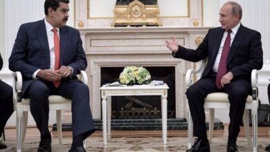 Nicolás Maduro junto a Vladimir Putin durante una de las reuniones que mantuvieron en los últimos años (Kremlin/dpa/Archivo)