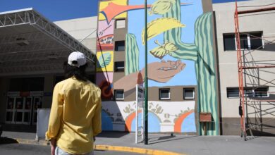 Se pintó un mural en la Terminal de ómnibus de Salta