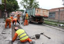 Ejecutaron obras de nuevos cementos articulado en barrio San Carlos