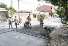 Realizarón obras de hormigonados en avenida Saavedra al 1100