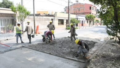 Realizarón obras de hormigonados en avenida Saavedra al 1100