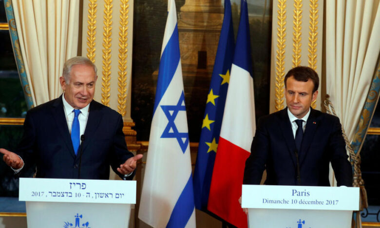 Macron pide frenar el envió de armas a Israel