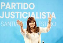 La expresidenta en Santiago del Estero.