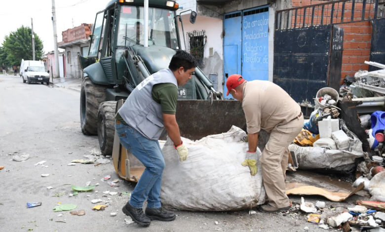 Tareas de descacharrado.