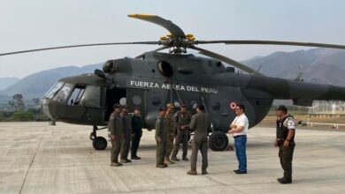 Dos aeronaves peruanas se han desplegado para combatir los incendios forestales en el sur de Ecuador. (SNGRE)