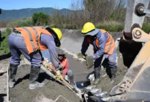 Avanza la obra del canal pluvial del río Ancho