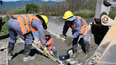 Avanza la obra del canal pluvial del río Ancho