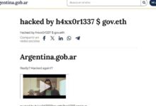 La web hackeada.