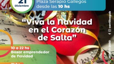 Bazar navideño y concierto en Cerrillos