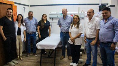 La inauguración de la obra en Cerrillos.