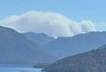 El humo en Bariloche.