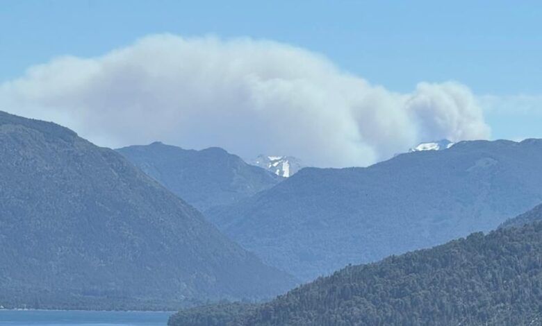 El humo en Bariloche.