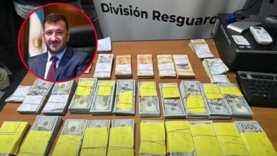 El dinero que le incautaron a Kueider en Paraná (@Ahora_Py)