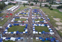 Vista aérea de la primera edición de Expo Ciudad.