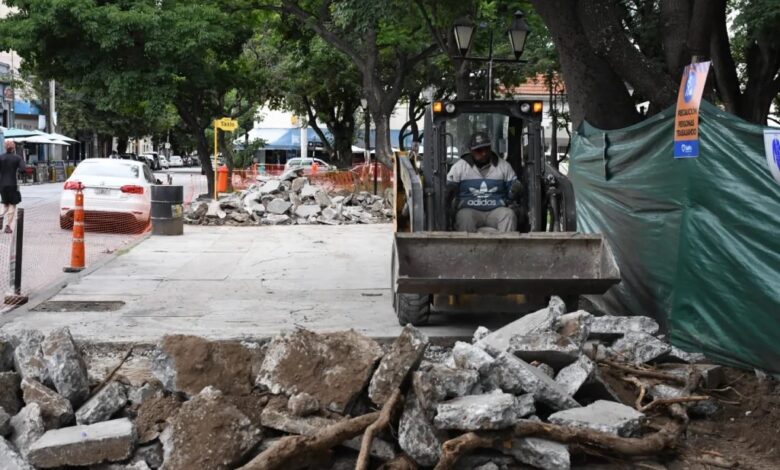 Comenzaron las obras de mantenimiento en la plaza Alvarado