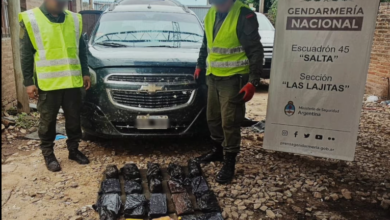 Las Lajitas: Gendarmería incauta 29 kilos de cocaína en vehículo en el "Gauchito Gil"