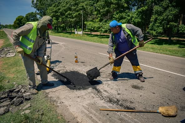 Obras Públicas de Tartagal avanza con el bacheo de la Ruta 34