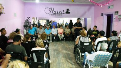 La reunión con los vecinos. Foto: Municipalidad de Güemes