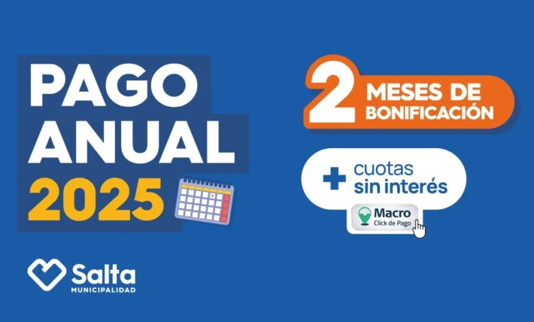 La Municipalidad lanza el Pago Anual 2025